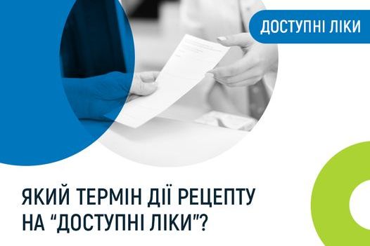 Який термін дії рецепту на “Доступні ліки”
